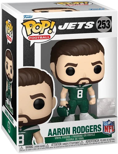 Pop! Football: NFL New York Jets Aaron Rodgers Vinyl Figure