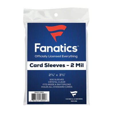 Fanatics - Card Sleeves - 500ct 2 5/8" x 3 5/8"