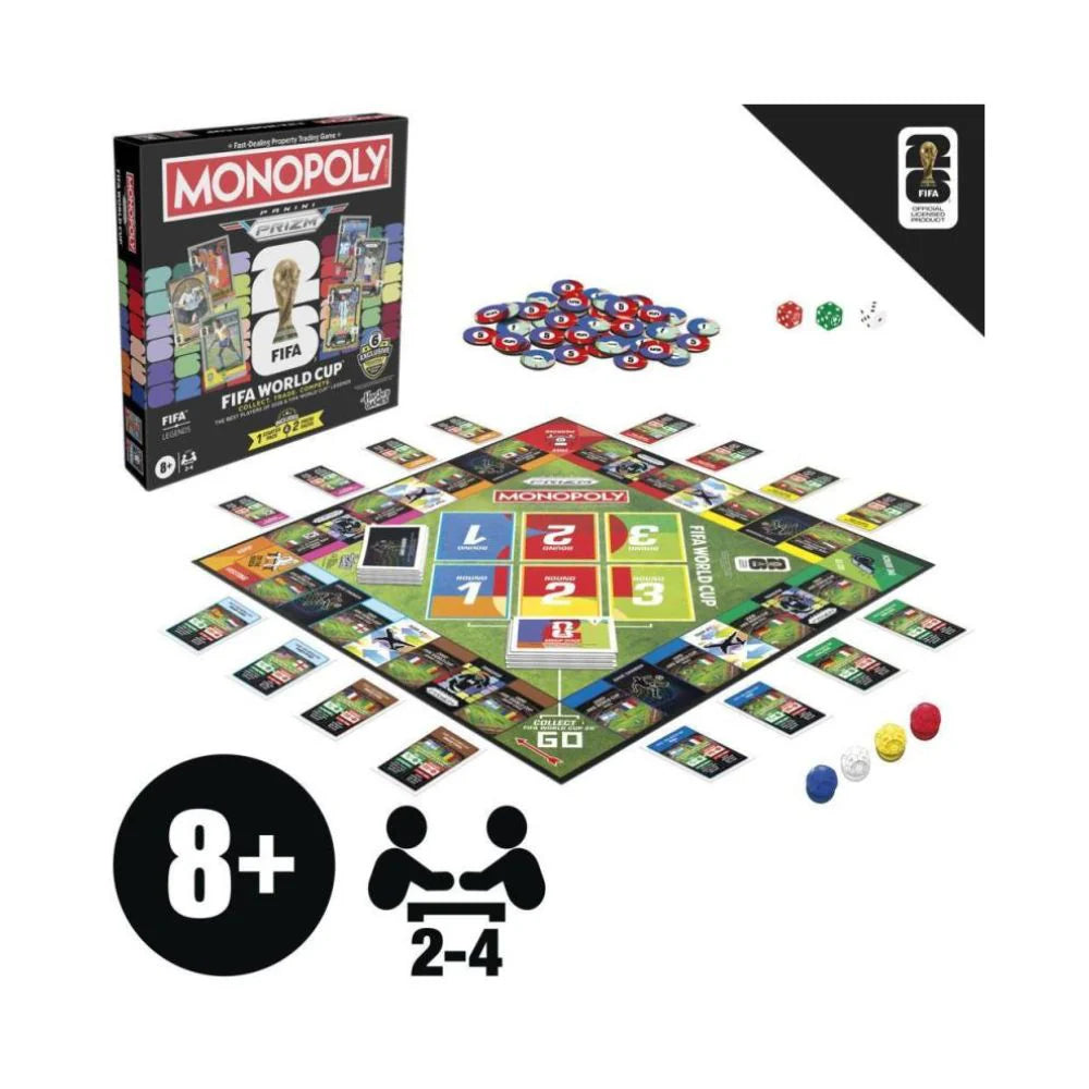 Monopoly Panini Prizm: 2026 Fifa World Cup Monopoly Game