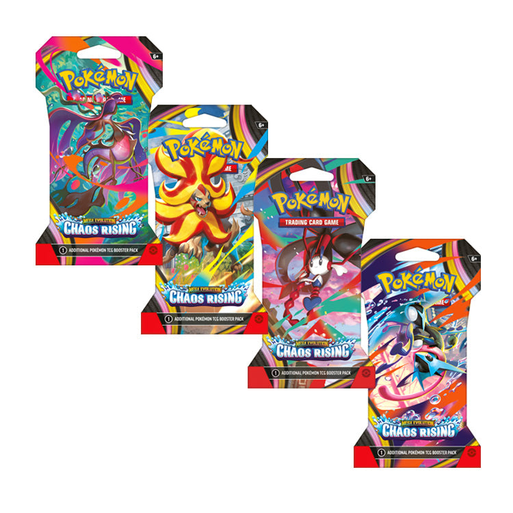 POKEMON ME04 CHAOS RISING SLEEVED BOOSTER BLISTER PACK