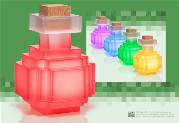 Minecraft Potion Bottle LED Color Changing
