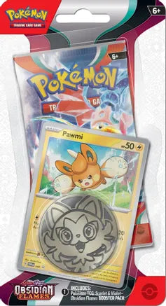 POKEMON - SCARLET AND VIOLET - OBSIDIAN FLAMES - CHECKLANE BLISTERS