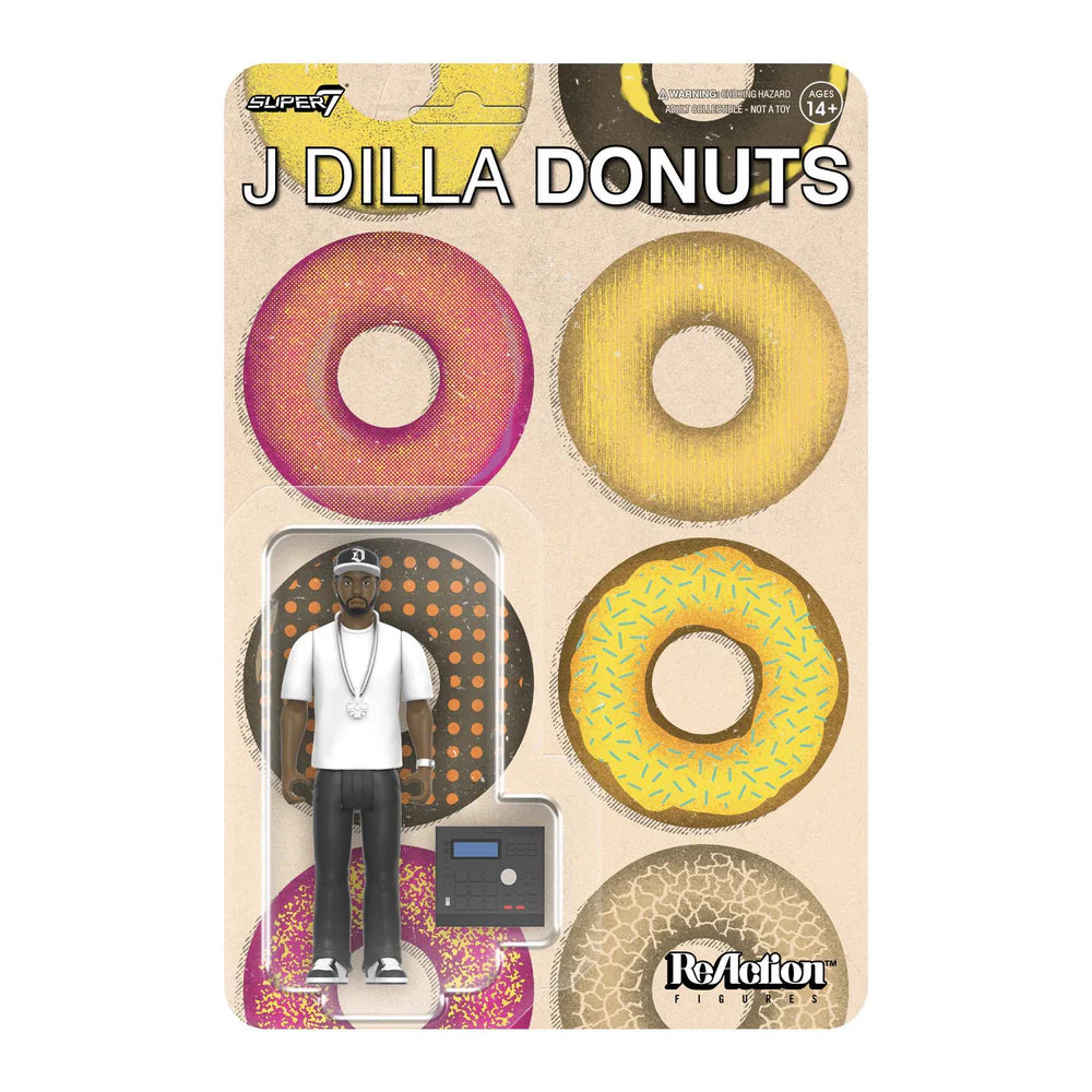 レア J Dilla Figure Donuts Edition フィギュア Super7 Reaction J Dilla (Donuts - Album Cover) Action Figure