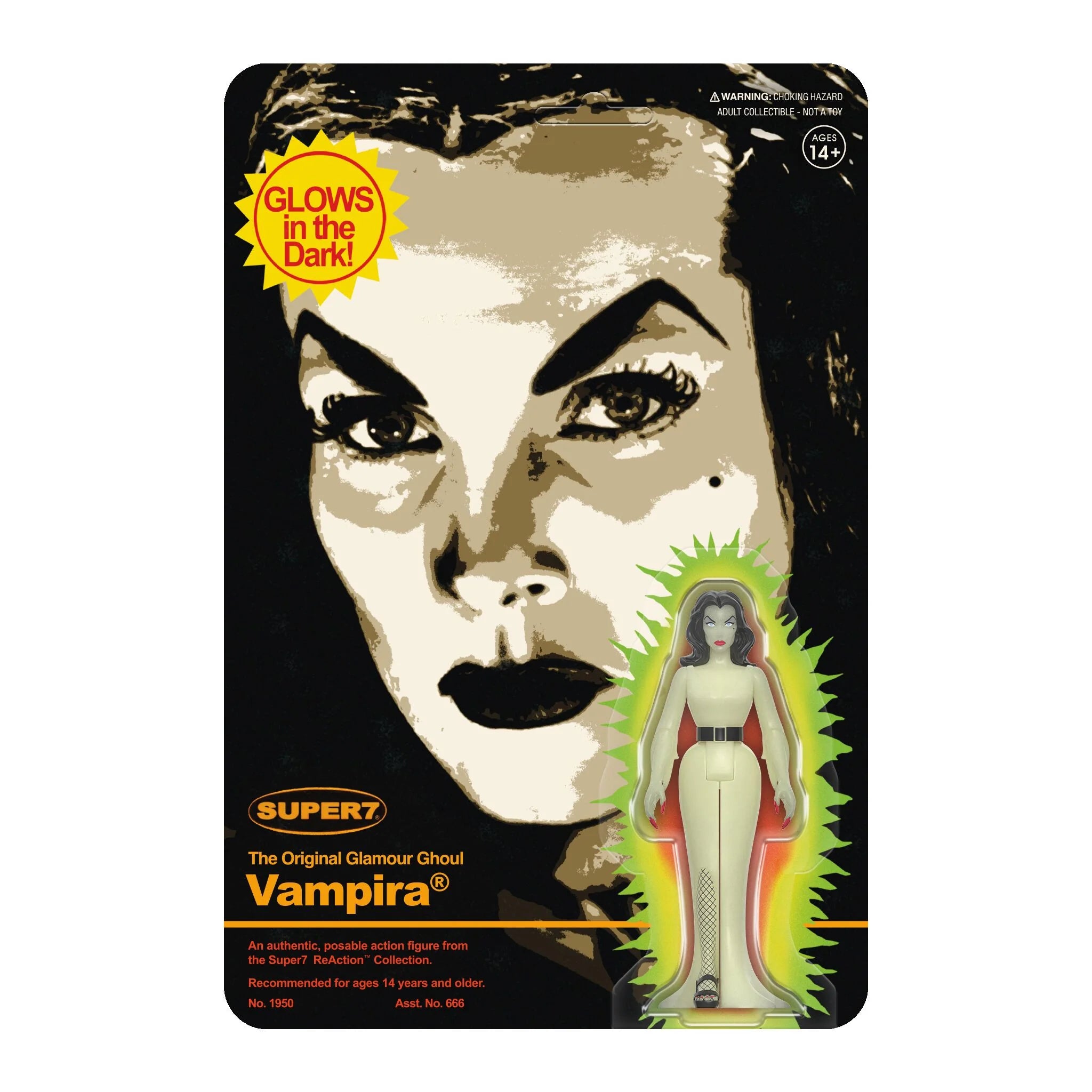 Vampira ReAction Figures Wave 3 Vampira (Monster Glow)