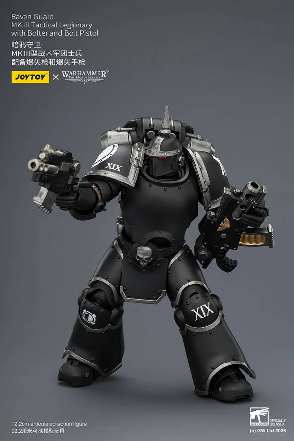 Raven Guard MK III Tactical Legionary with Bolter and Bolt Pistol