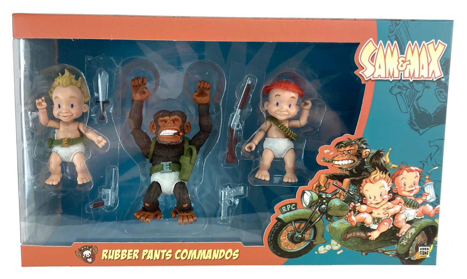 Sam & Max Series 2 Rubber Pants Commandos Deluxe Action Figure Set