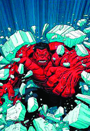 Hulk Prem Hardcover Volume 02 Red & Green Adams Cover