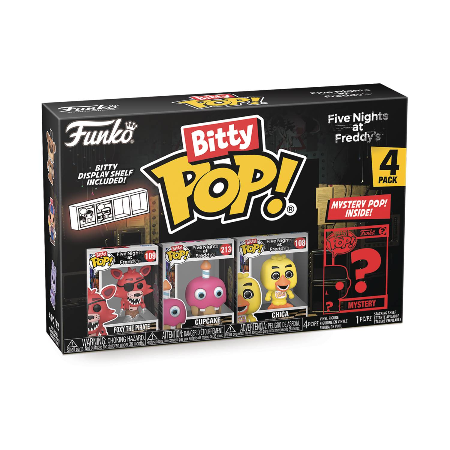 Bitty Pop Fnaf Foxy 4pk