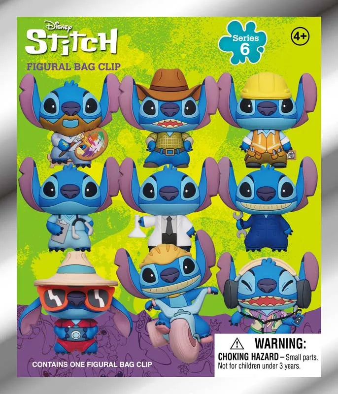 LILO & STITCH SERIES 6 3D FOAM BAG CLIP