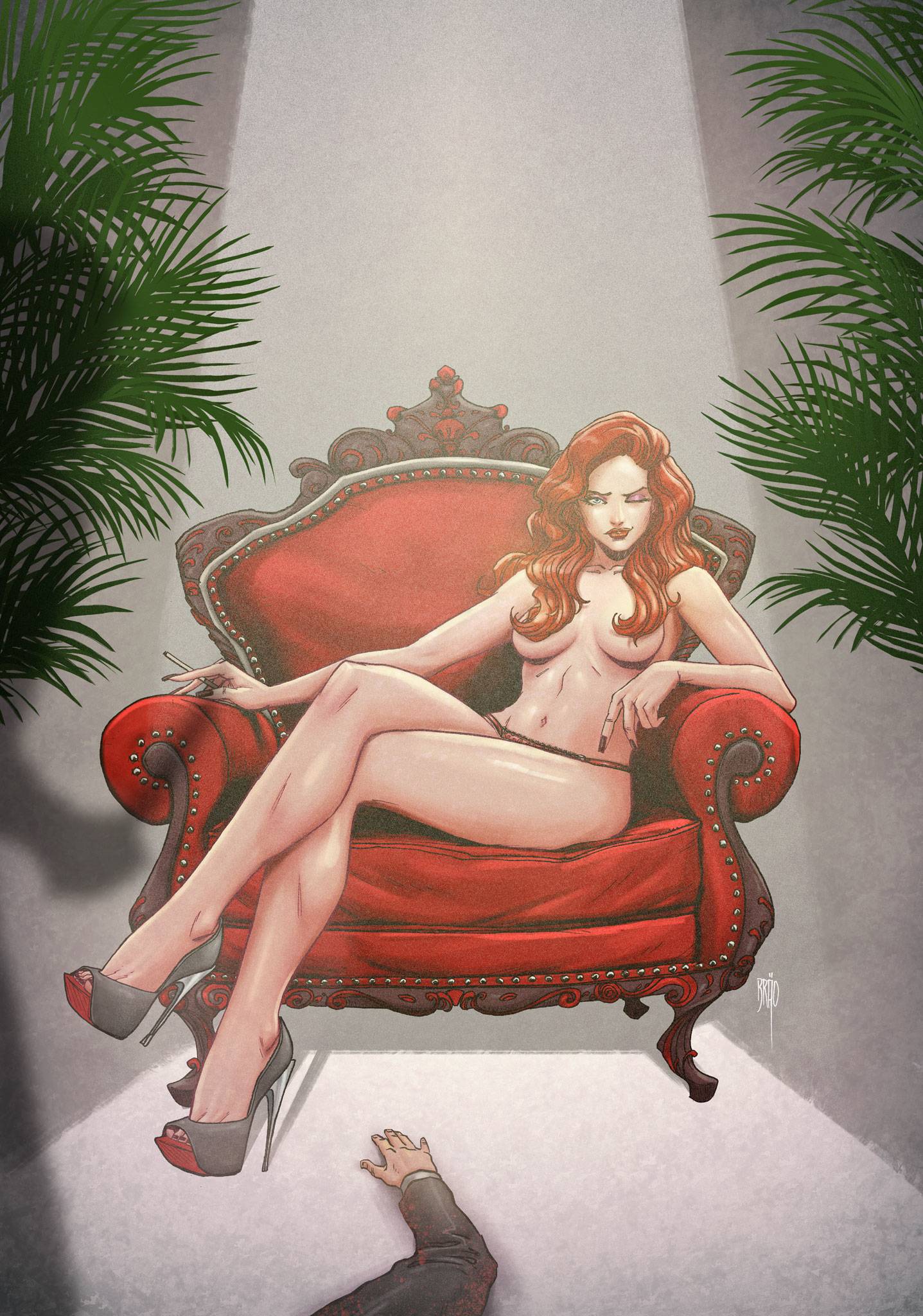 Heat Seeker Combustion Gun Honey Series #4 Cover H Brao Unique