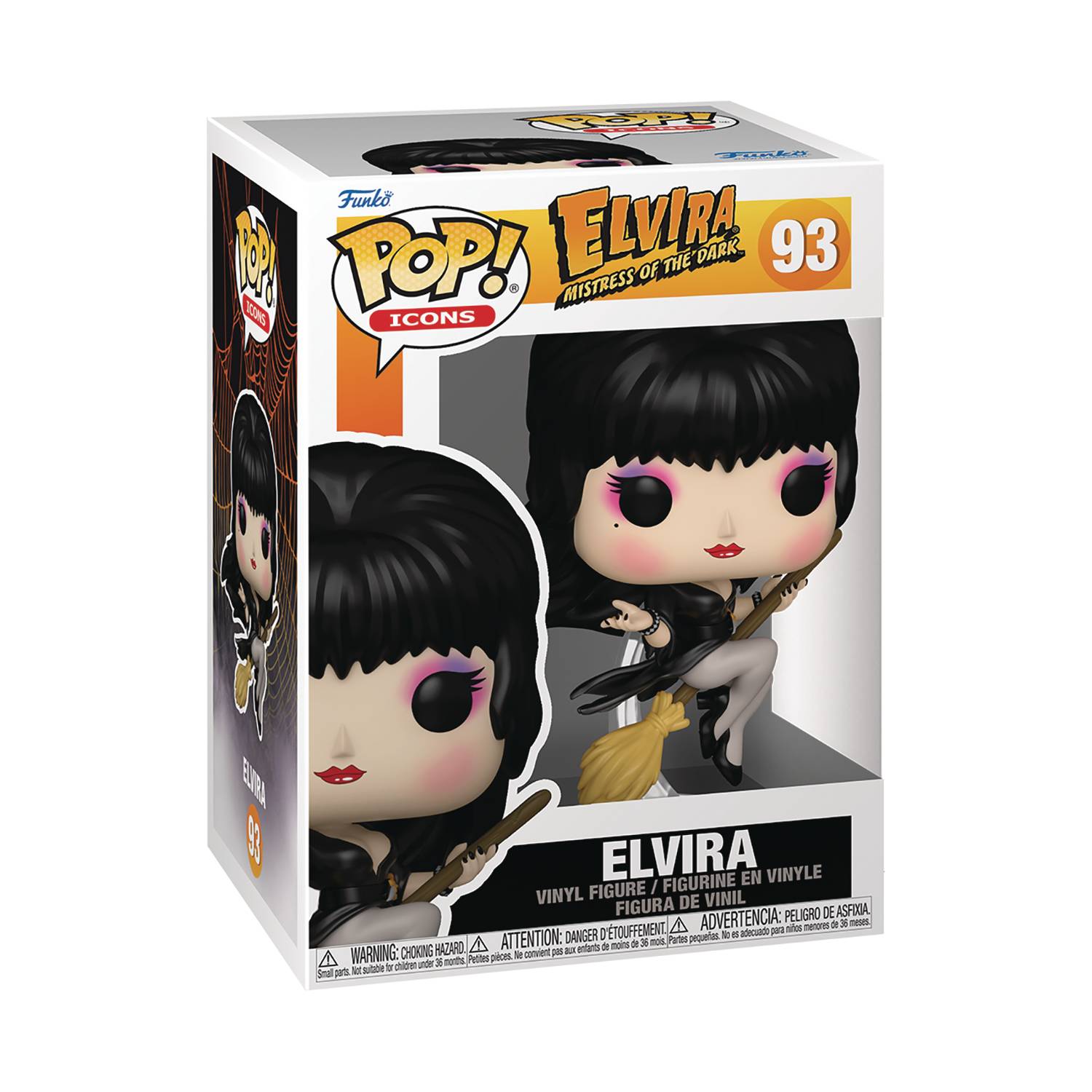 Pop Icons Elvira S5 Elvira Broom Figure