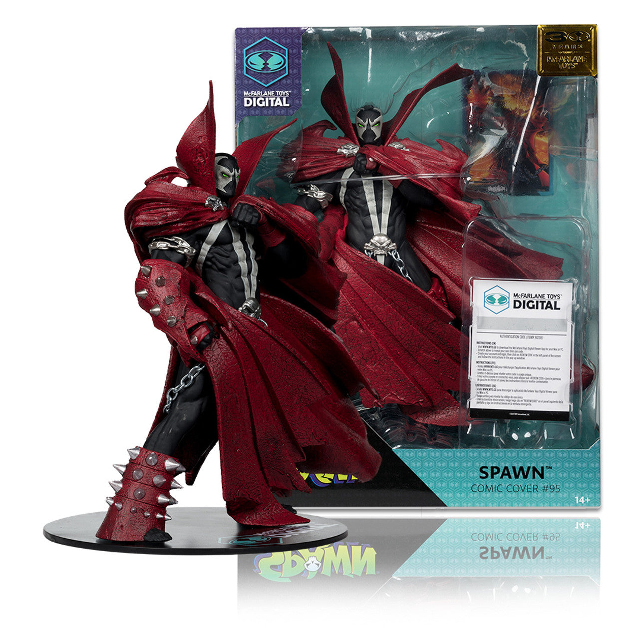 Spawn (Comic Cover #95) 1:7 Scale Posed Figure w/Digital Collectible McFarlane Toys 30th Anniversary