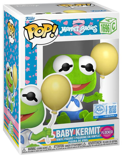Pop! Disney: Muppet Babies Baby Kermit (Flocked) Vinyl Figure