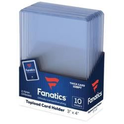 Fanatics - 10ct Topload Card Holder - 108pt 3"x4"