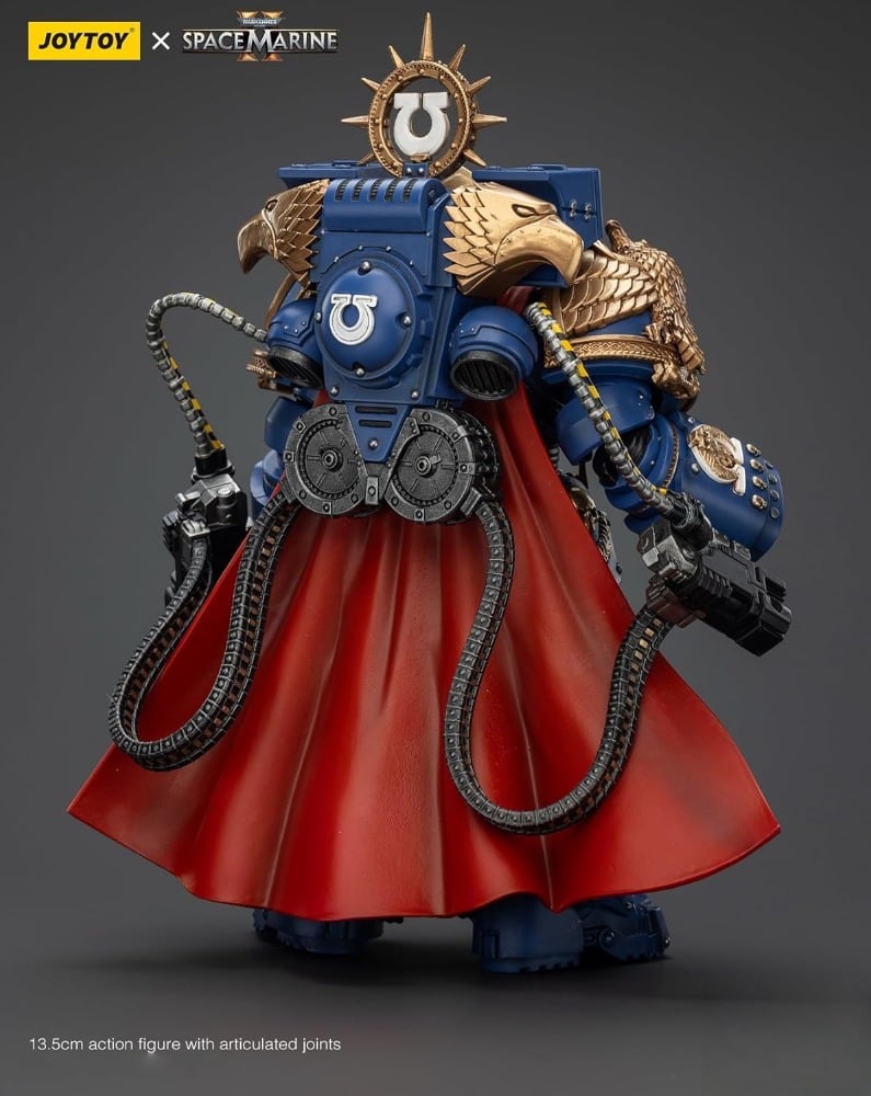 WARHAMMER 40K - JOYTOY - ULTRAMARINES - MARNEUS CALGAR, CHAPTER MASTER WITH MKX GRAVIS ARMOUR AND GAUNTLETS OF ULTRAMAR FIGURE