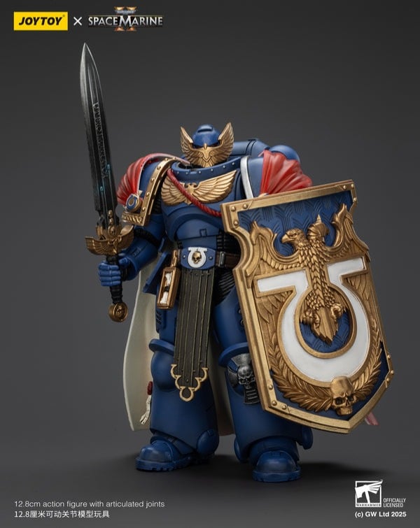 WARHAMMER 40K - JOYTOY - ULTRAMARINES - VICTRIX HONOUR GUARD WITH STORM SHIELD AND POWER SWORD FIGURE