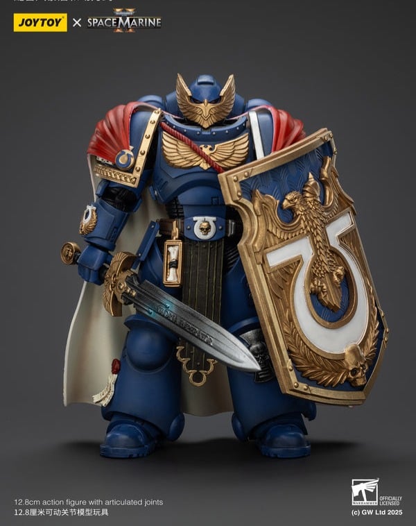 WARHAMMER 40K - JOYTOY - ULTRAMARINES - VICTRIX HONOUR GUARD WITH STORM SHIELD AND POWER SWORD FIGURE