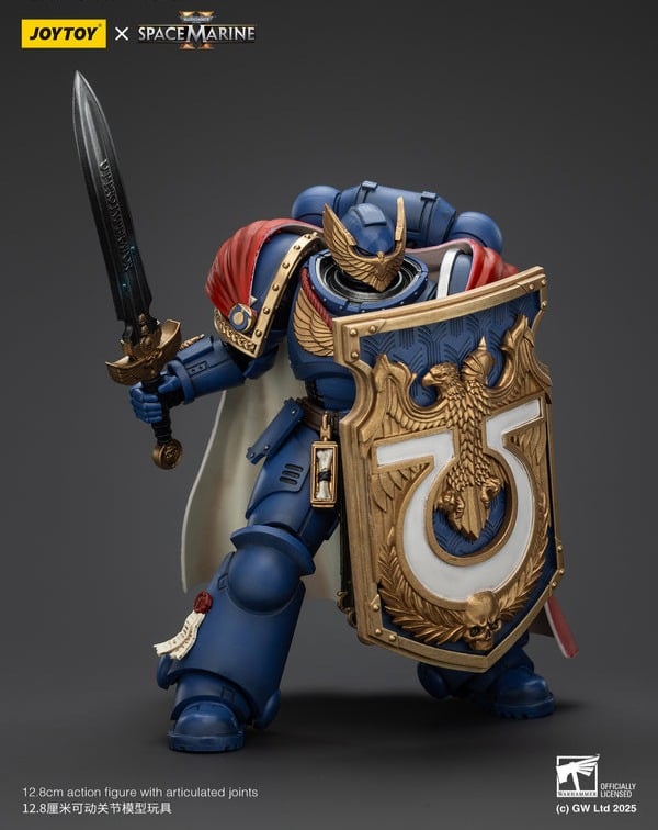 WARHAMMER 40K - JOYTOY - ULTRAMARINES - VICTRIX HONOUR GUARD WITH STORM SHIELD AND POWER SWORD FIGURE