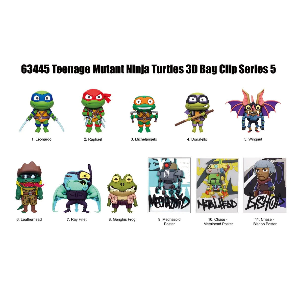 Teenage Mutant Ninja Turtles Classic Series5 3D Foam Bag Clip Blind Mystery Bag