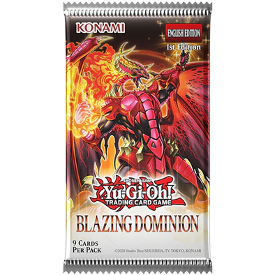 Yugioh - Blazing Dominion Booster Pack - 1st Edition