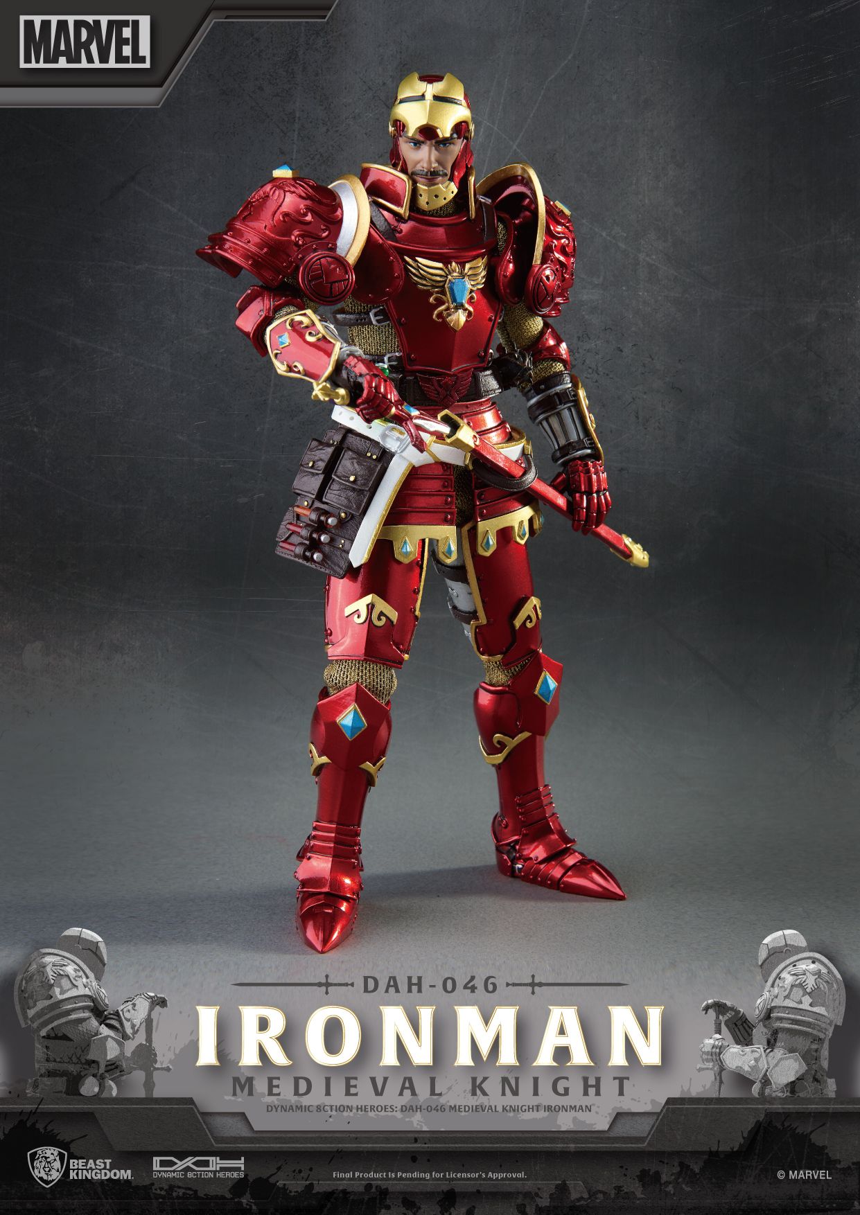 BEAST KINGDOM - MEDIEVAL KNIGHT IRON MAN DAH-046