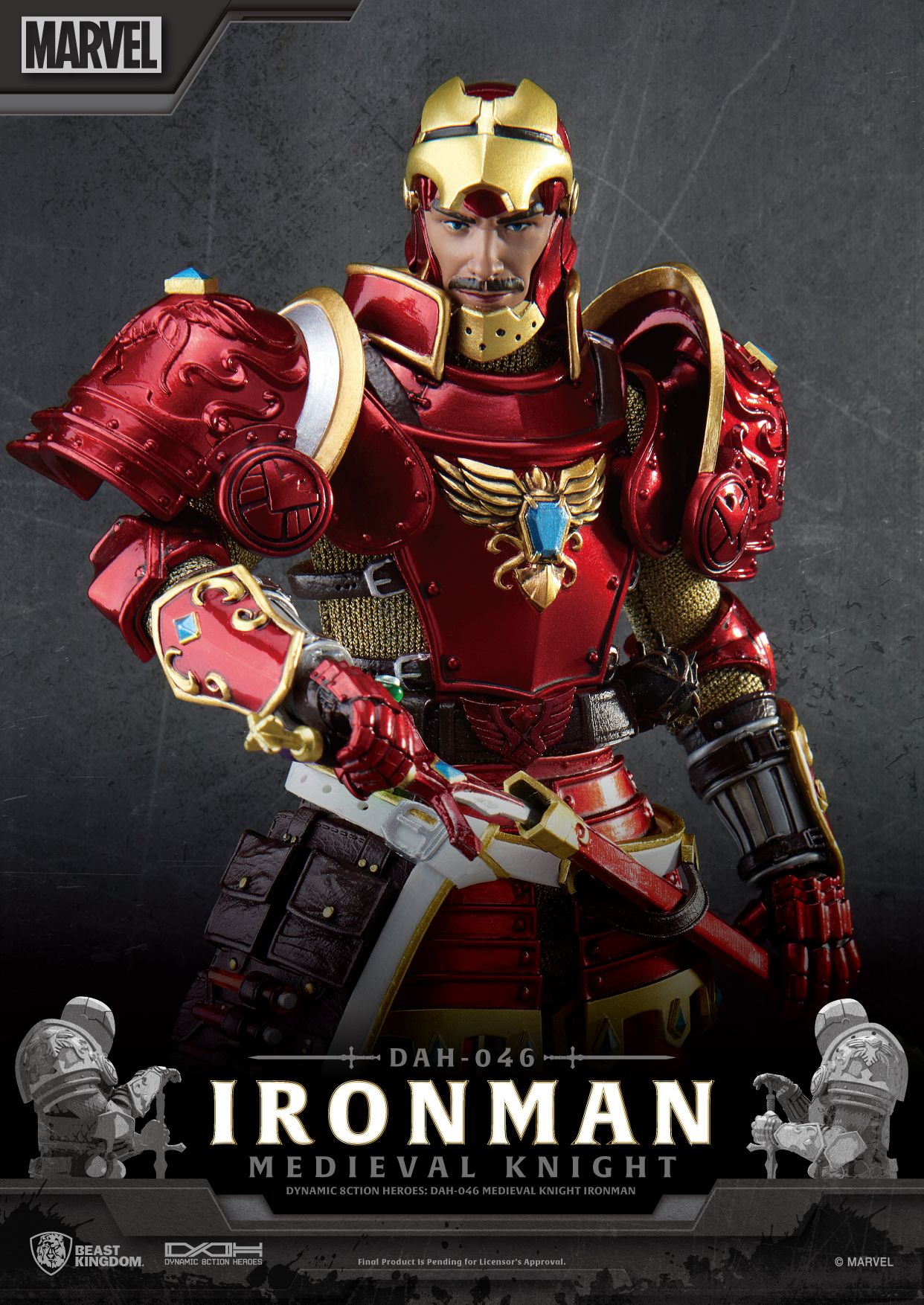 BEAST KINGDOM - MEDIEVAL KNIGHT IRON MAN DAH-046