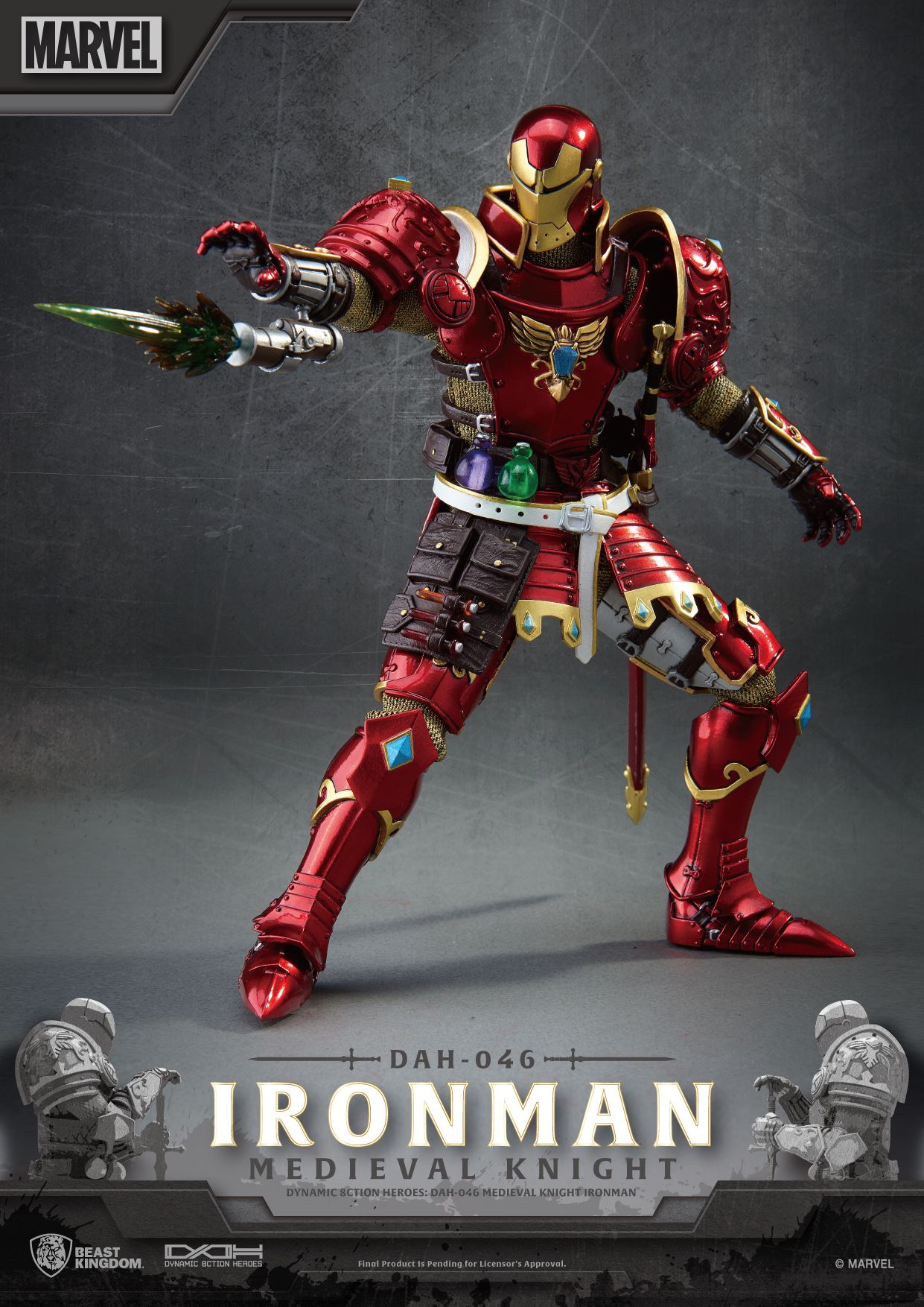 BEAST KINGDOM - MEDIEVAL KNIGHT IRON MAN DAH-046