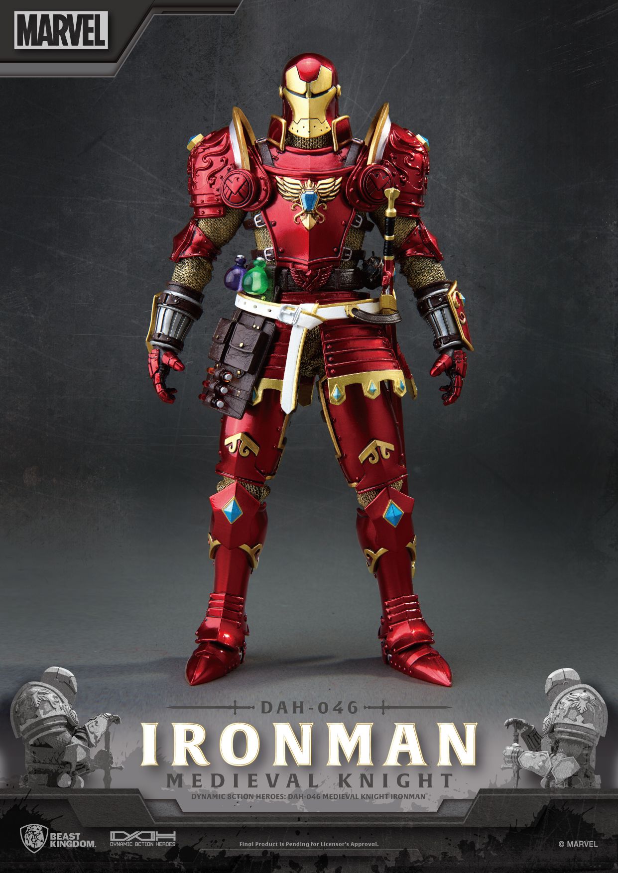 BEAST KINGDOM - MEDIEVAL KNIGHT IRON MAN DAH-046