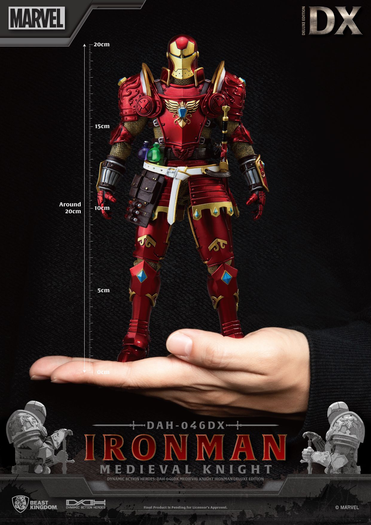 BEAST KINGDOM - MEDIEVAL KNIGHT IRON MAN DAH-046DX (DELUXE VER.)