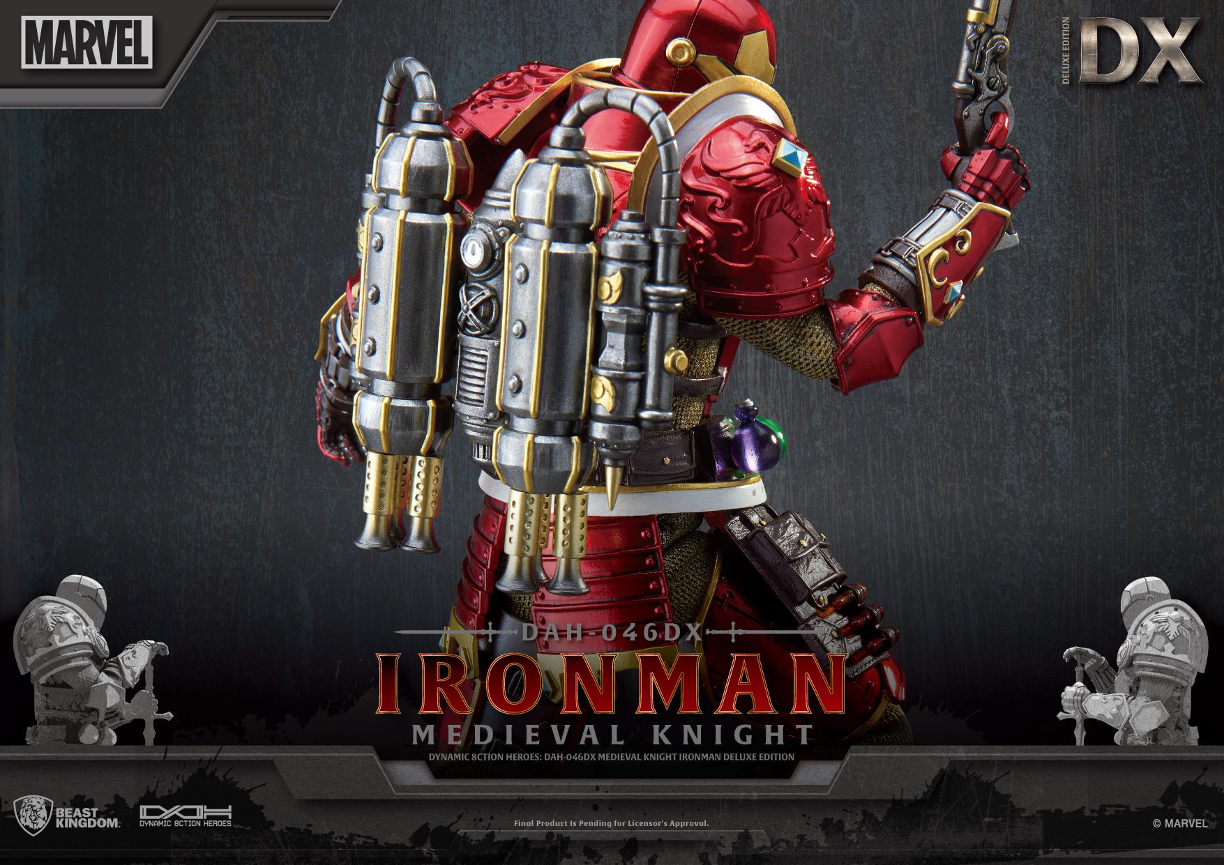 BEAST KINGDOM - MEDIEVAL KNIGHT IRON MAN DAH-046DX (DELUXE VER.)
