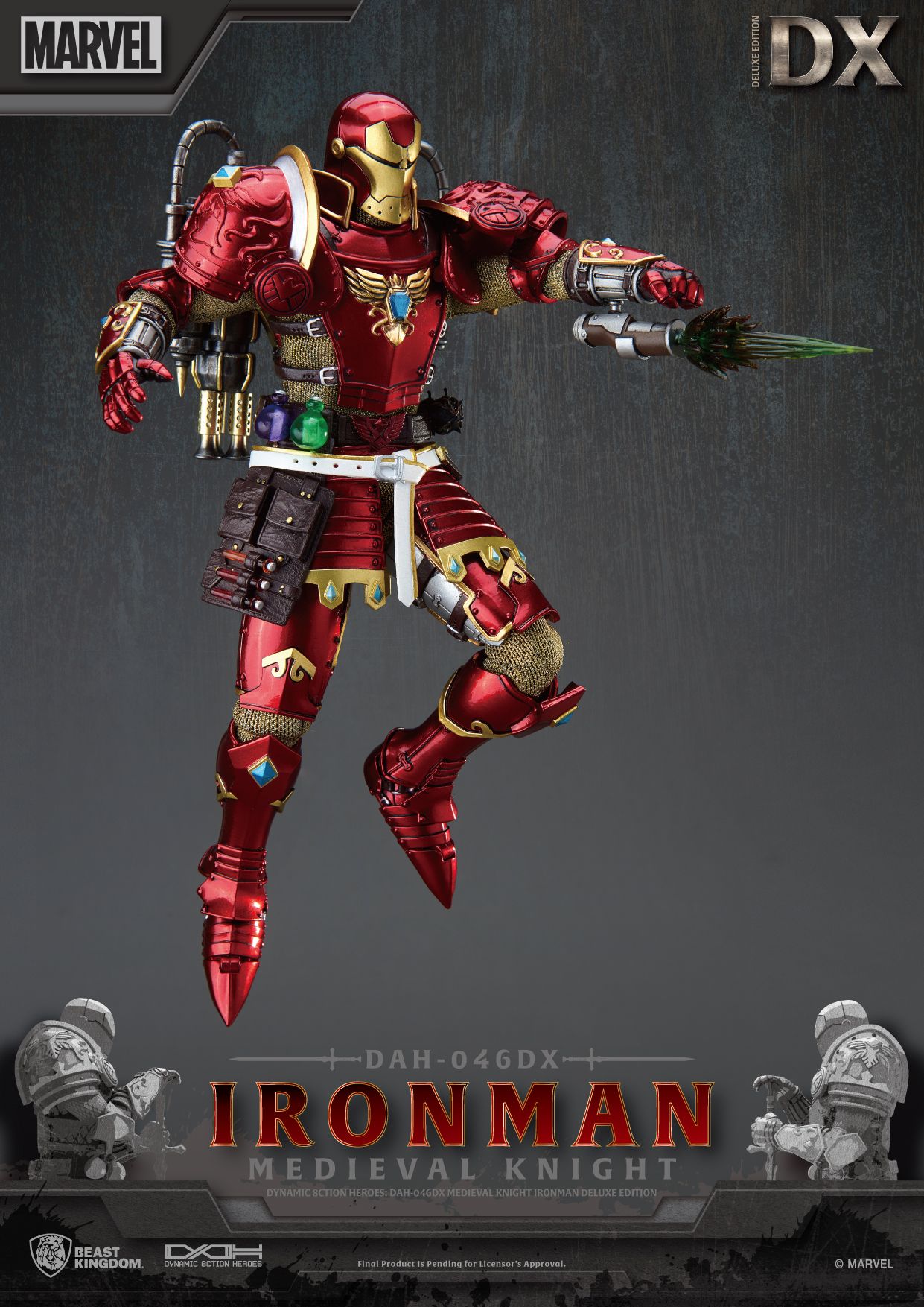 BEAST KINGDOM - MEDIEVAL KNIGHT IRON MAN DAH-046DX (DELUXE VER.)