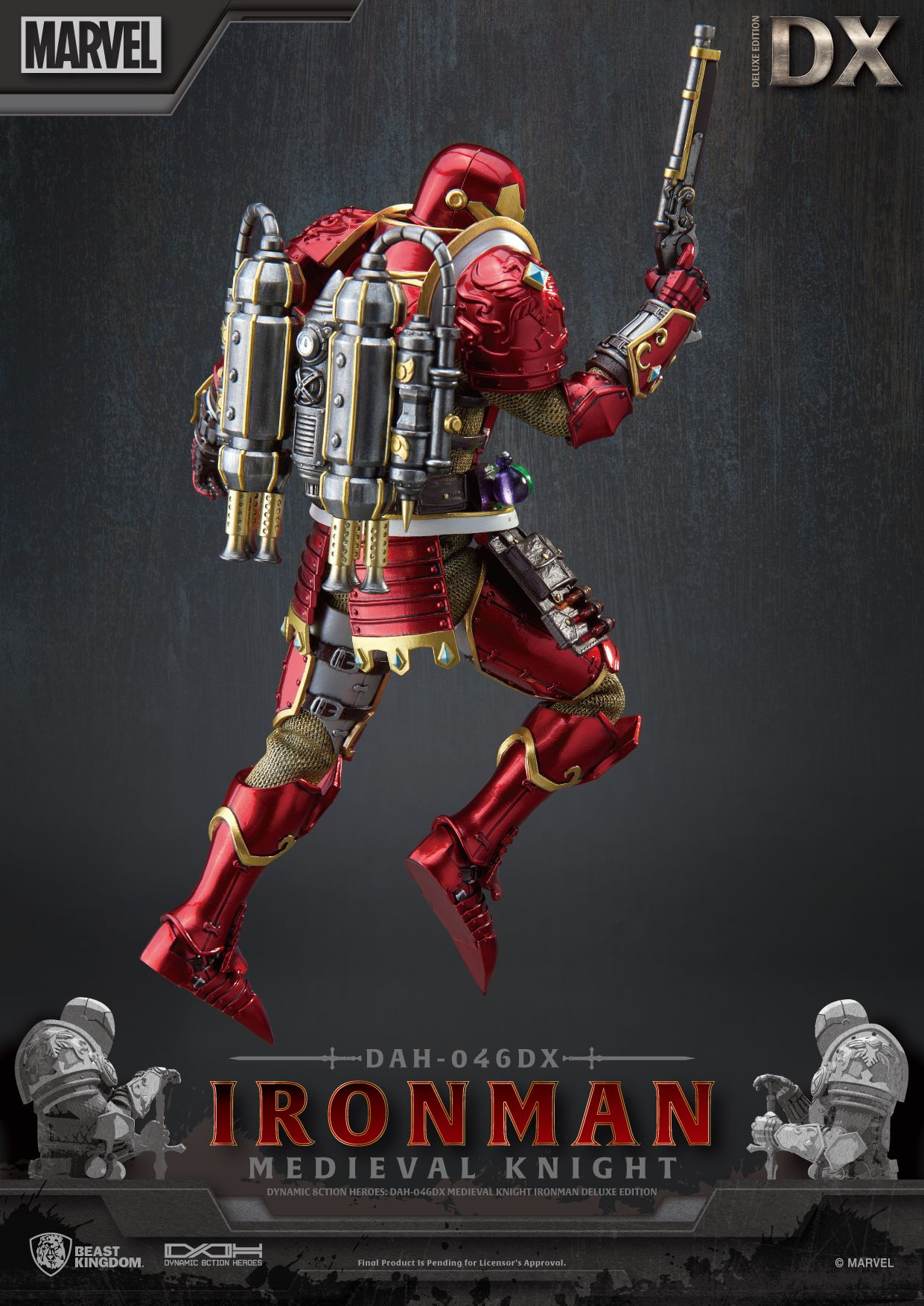 BEAST KINGDOM - MEDIEVAL KNIGHT IRON MAN DAH-046DX (DELUXE VER.)