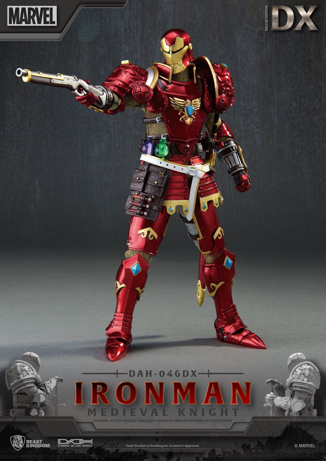 BEAST KINGDOM - MEDIEVAL KNIGHT IRON MAN DAH-046DX (DELUXE VER.)