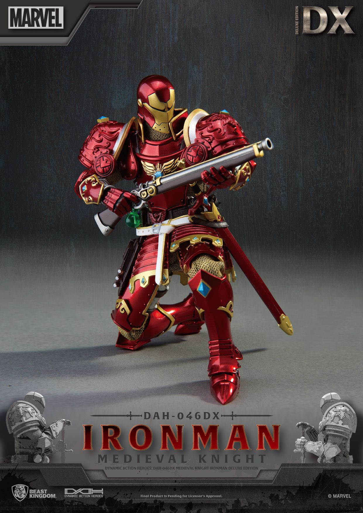 BEAST KINGDOM - MEDIEVAL KNIGHT IRON MAN DAH-046DX (DELUXE VER.)