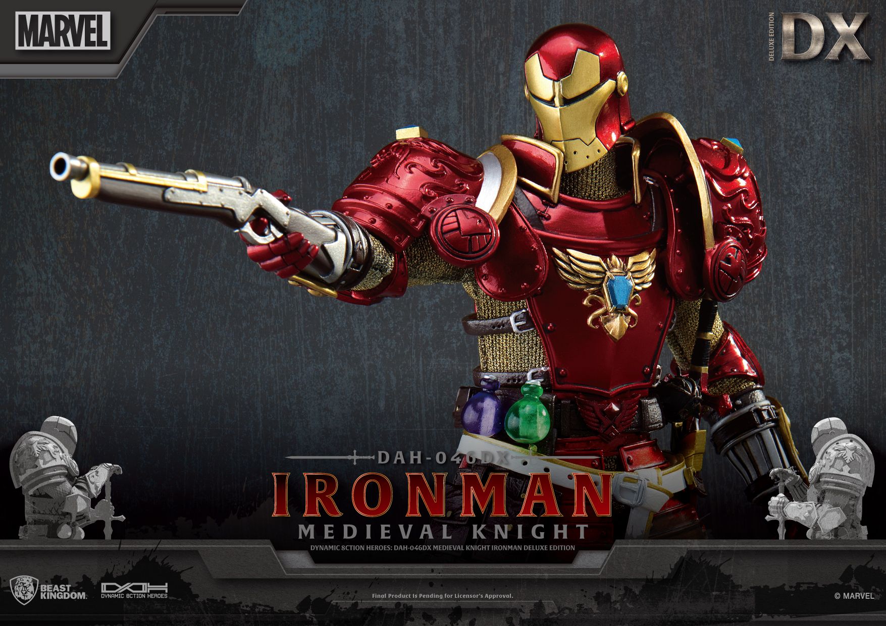 BEAST KINGDOM - MEDIEVAL KNIGHT IRON MAN DAH-046DX (DELUXE VER.)