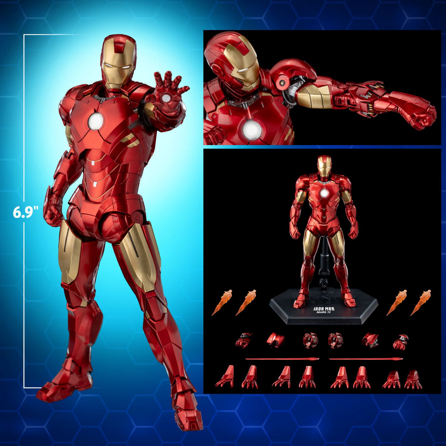 Marvel Infinity Saga Deluxe Iron Man Mk4 Action Figure