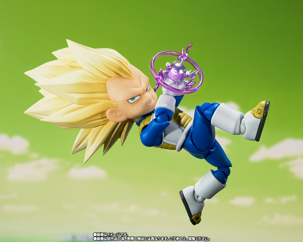 S.H.Figuarts Dragon Ball DAIMA: Super Saiyan 3 Vegeta (Mini) - DAIMA - (Premium Bandai Exclusive) Action Figure
