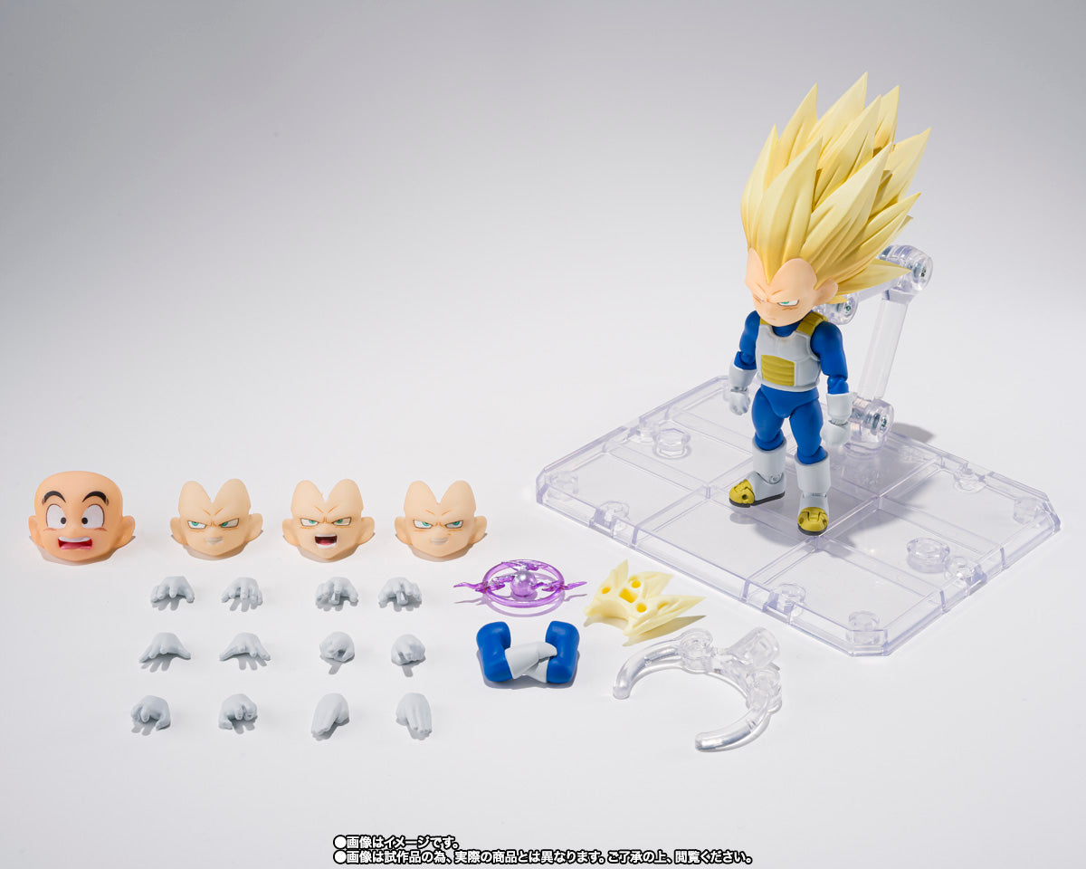 S.H.Figuarts Dragon Ball DAIMA: Super Saiyan 3 Vegeta (Mini) - DAIMA - (Premium Bandai Exclusive) Action Figure