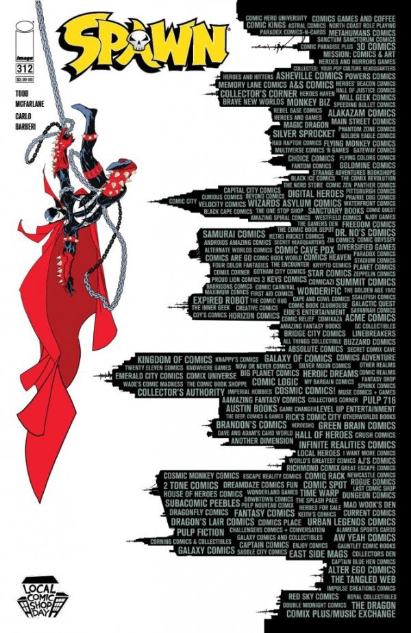 Spawn #312 Cover E McFarlane Local Comic Shop Day 2020