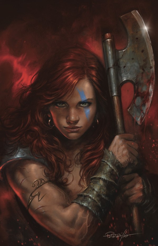 Red Sonja: She-Devil with a Sword #2 Cover ZB Lucio Parrillo Foil Virgin Variant