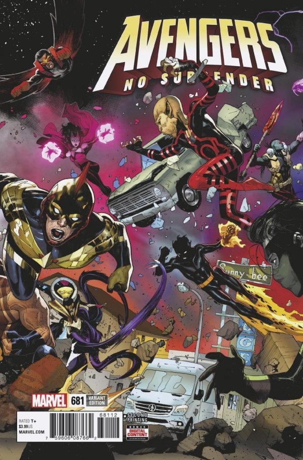 Avengers #681 2nd Printing Kim Jacinto