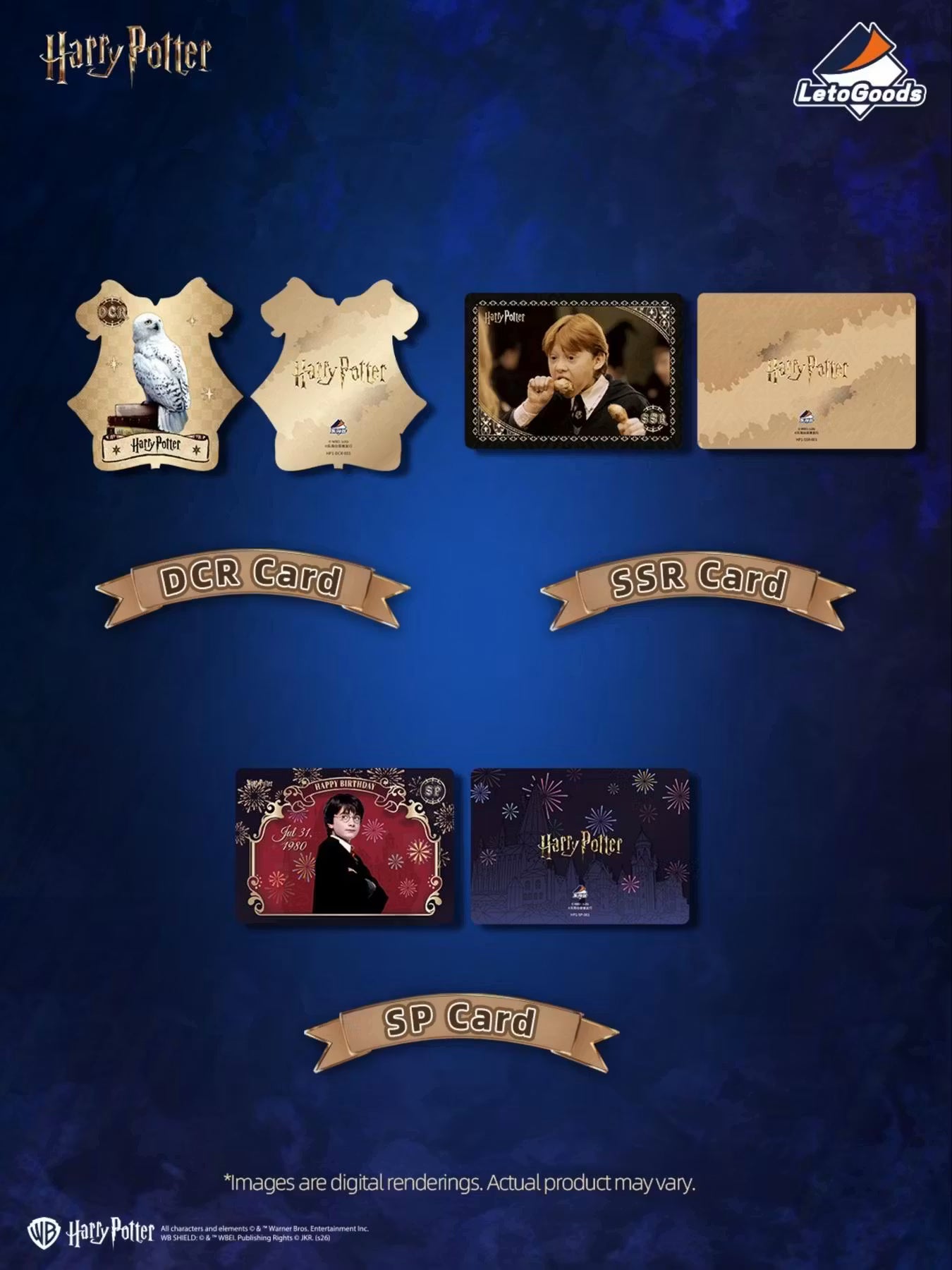 LetoGoods Harry Potter and the Sorcerer's Stone Series Collectible Cards Booster Box