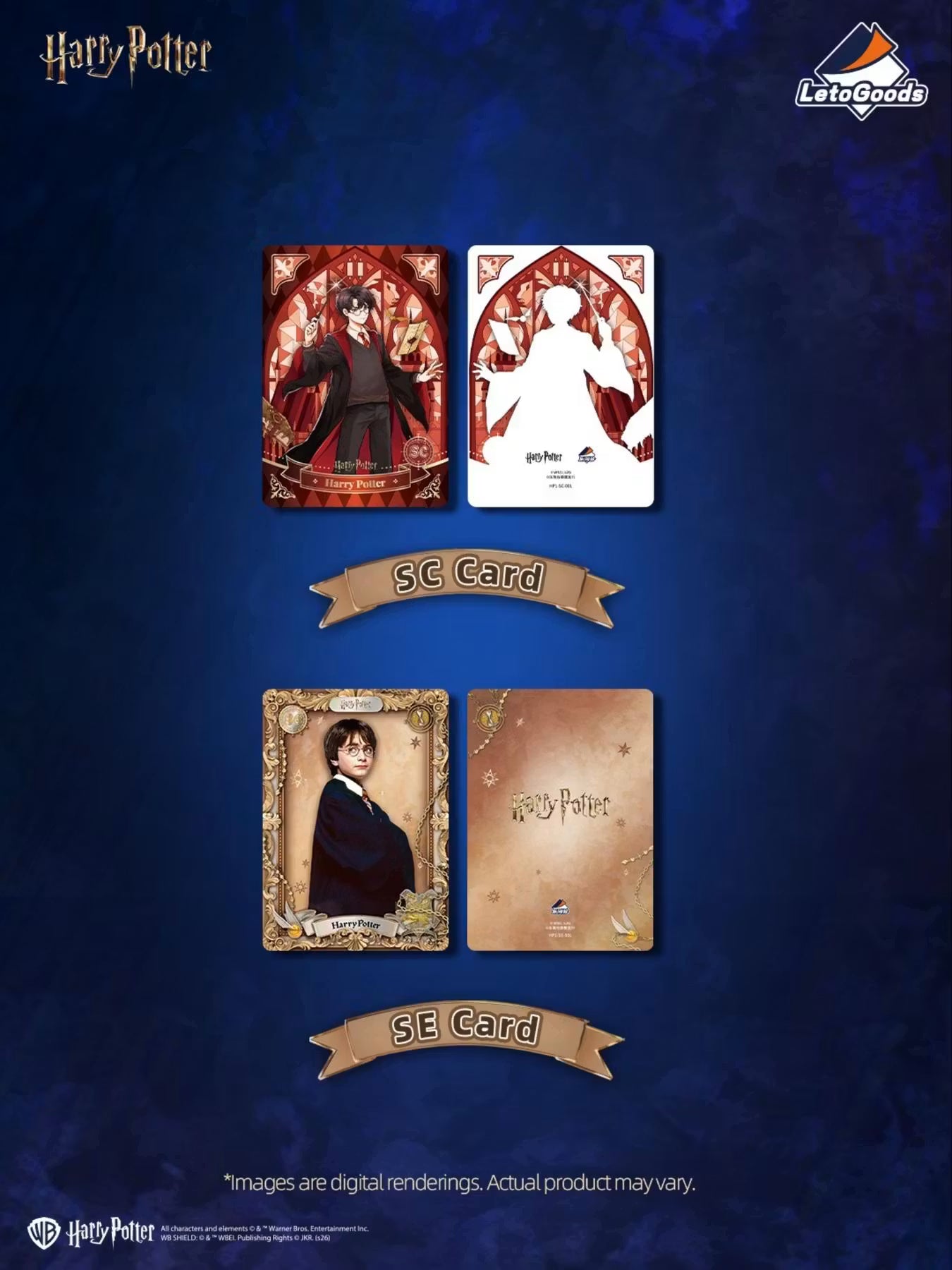 LetoGoods Harry Potter and the Sorcerer's Stone Series Collectible Cards Booster Box