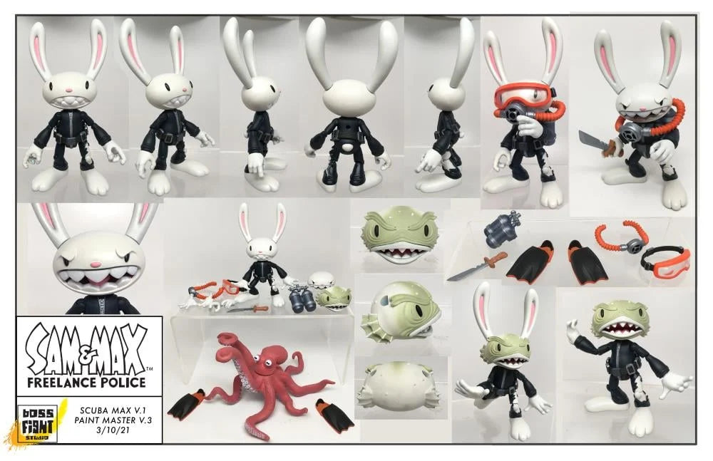 Sam & Max Series 2 Scuba Max Deluxe Action Figure Set