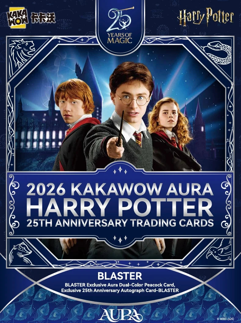 2026 Kakawow Aura Harry Potter 25th Anniversary Trading Cards Blaster