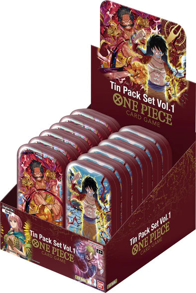 ワンピース カードゲーム ONE PIECE CARD GAME Tin Pack Set Vol.1 One Piece TCG Tin Pack Set Vol 1 TS-01 Inglês - Two Head Games