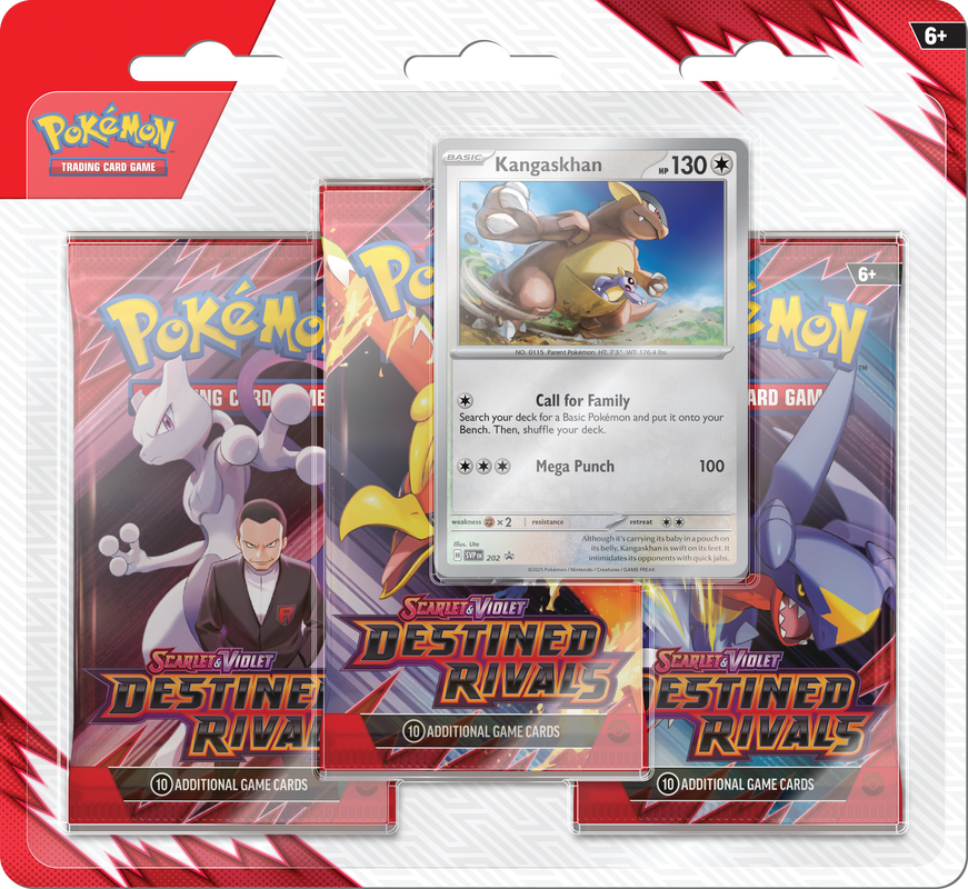 POKEMON SV10 DESTINED RIVALS 3 PACK BLISTERS