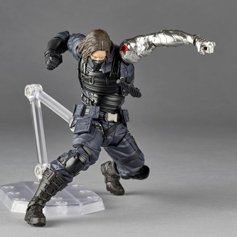 Revoltech Amazing Yamaguchi Bucky Barnes Captain America: The Winter Soldier Action Figure