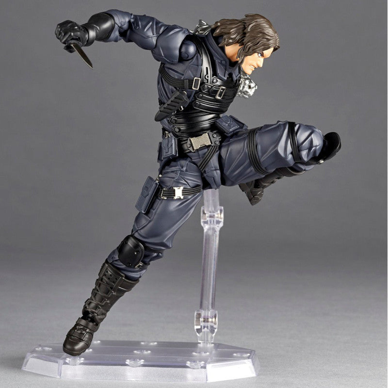 Revoltech Amazing Yamaguchi Bucky Barnes Captain America: The Winter Soldier Action Figure