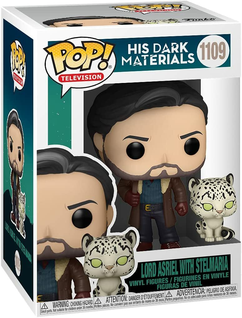 Pop! TV: His Dark Materials Lord Asriel with Stelmaria Vinyl Figure